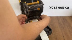 ZEBRA ZD220-T: калибровка и установка медиа