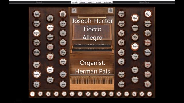 Joseph Hector Fiocco Allegro (Hauptwerk VelesovoWet)