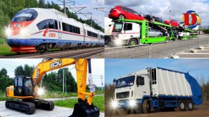 Учим цвета и машинки. Служебные машины для детей