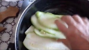 Мясо в кабачке на газ - гриле