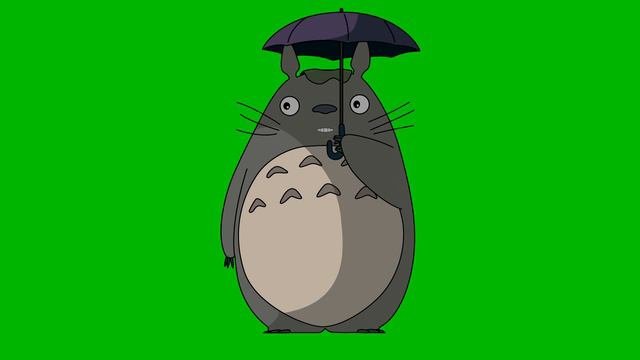 Totoro. Green Screen. Free. Тоторо. となりのトトロ