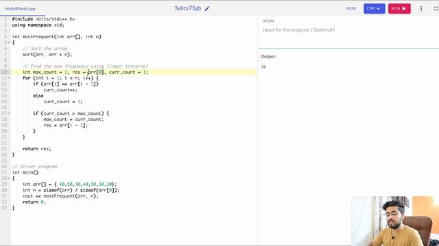 Most Frequent Element In An Array | Interview Preparation DSA Course | Lecture Number 16 смотреть онлайн