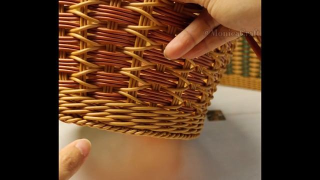 【快速入门】藤编手提椭圆大提篮新手教程，让你轻松入门藤编手艺技巧，简单易学，眼会手会，一起来动手做一个吧！