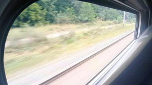 Участок Львов - Песочная - Стрий из окна поезда под стук колес