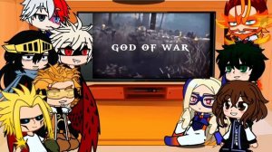Pro Heroes and Class 1-A react to Kratos | MHA/BNHA | The God of War | Gacha life | tiktok