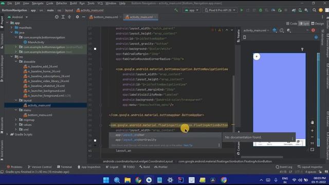 Bottom Navigation Bar in Android Studio using Java | Source Code 2022