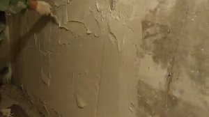 Штукатурка стен санузла с использованием смеси Юнис Теплон