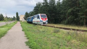 "Машинист помахал рукой!" ТУ10-020 около станции Задоринка (Юго-Восточная детская железная дорога)