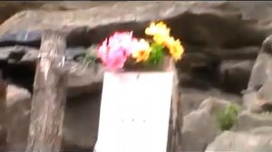 Лик Христа на скале п Нижний Архыз КЧР