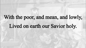 Once in Royal David's City (Hymn Charts with Lyrics, Contemporary)