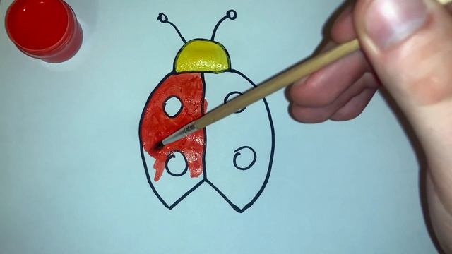 Божья коровка рисунок для детей/bolalar uchun ladybug chizish/ drawing a ladybug for kids смотреть онлайн