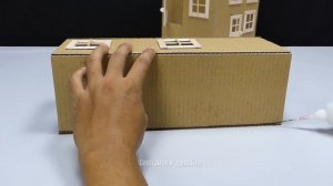 Как сделать домик из картона - школьный проект - дом мечты # 35