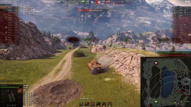 Основной калибр и 1 степень на Carro P.88 на карте Ласвилль World of Tanks смотреть онлайн