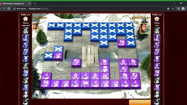 Stratego - Ranked Game #42 - Fairway vs. KingTubby (2) смотреть онлайн