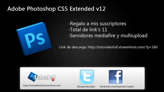 Regalo a mis suscriptores: Photoshop CS5 Extended смотреть онлайн