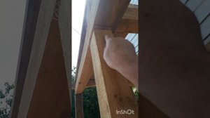 Летний каркас под душ , своими руками.