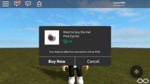 Buying the Pink Eye | Roblox