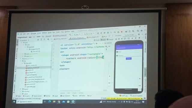 Edit Text With Custom Shape in Kotlin 2023 - CLASS - 3.0 | Kotlin tutorial Bangla & easy to Success