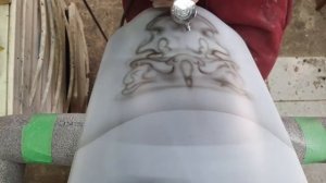 Airbrushing in Russia 2022. Аэрография процесс рисования на крыле мотоцикла