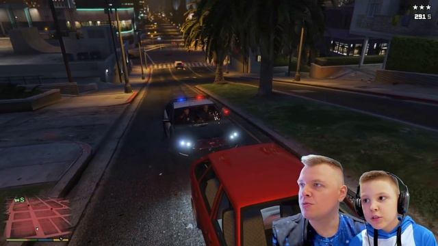 ЛАДА БПАН ВАЗ 2109 Против ПОЛИЦИИ!!! ИГОРЬ и ПАПА на ДЕВЯТКЕ в GTA5 смотреть онлайн