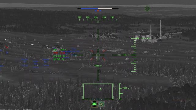 War Thunder 2022 Удобное использование оптики стрелка вертолета или дрона. Как точно ставить метку. смотреть онлайн
