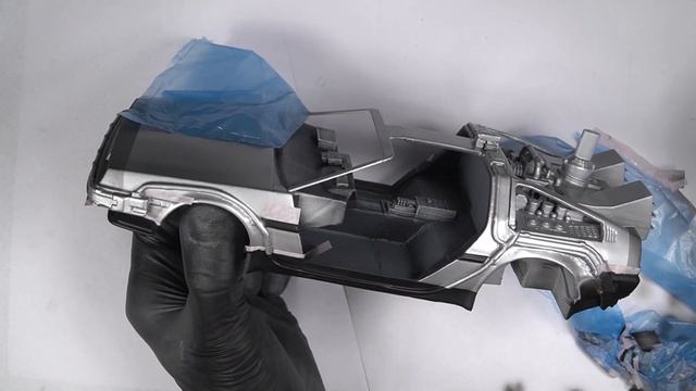 DeLorean DMC-12 "Назад в будущее". Окраска и везеринг модели автомобиля напечатанной на 3D принтере