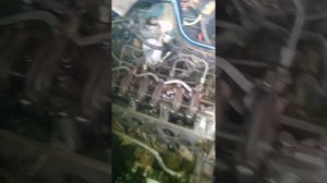 первый пуск без турбины ДВС 4d56t.