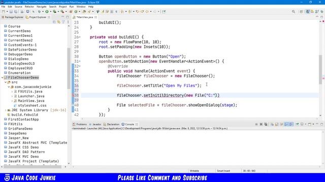 FileChooser | JavaFX GUI Tutorial for Beginners