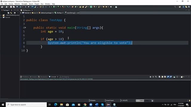 if Statement in Java - One-way Selection Control Structures