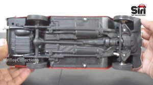 1955 Red Chevy Bel Air Closed Convertible 1/18 Scale Diecast Model Car Motormax