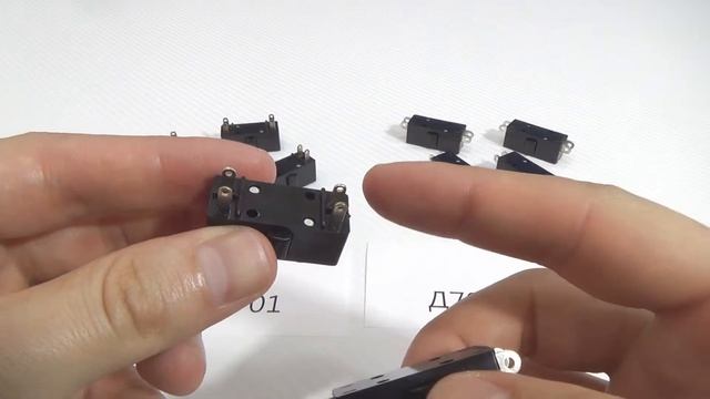 Микропереключатели Д701, Д703 (WK1-1, WK3-1), устройство, принцип работы