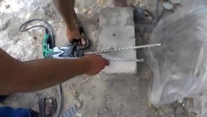 Перфоратор Hitachi DH24PC3 + тест модернизированного бура и лопатки