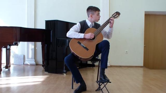 "Жига".Старинная музыка на классической гитаре.