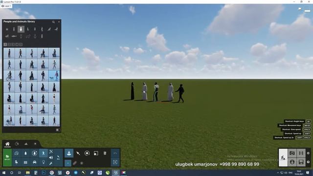 LUMION 11 TUTORIAL, ВИДЕОУРОК, VIDEO DARSLIK #09# ODAMLAR PEOPLE