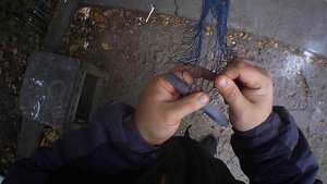 вязание кастинговой сети китаиский узел .2 оборота-სასროლი ბადე ჩინური ნასკვი