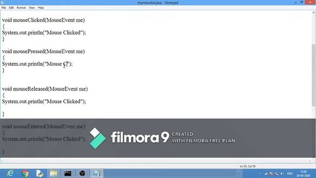 Mouse Event in Java using MouseListener and MouseMotionListener смотреть онлайн