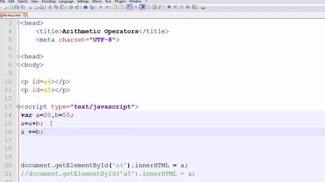 What are Assignment Operators JavaScript  --  English 13-vlr training