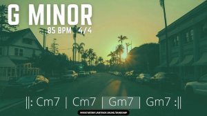 Groovy Neo-Soul Backing Track // G Minor // 85 BPM