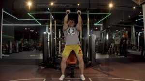 Standing upper chest cable press Supported back Жим стоя в кроссовере с упором на спину верх грудны