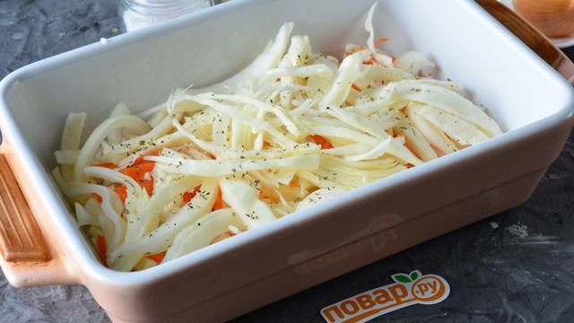 Лещ с капустой запеченный в духовке