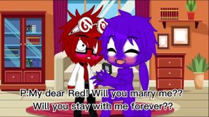 Will you marry me Red?//Red x Purple 💜❤️//Rainbow Friends//Special for 1000//