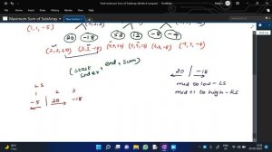 Finding Maximum Sum of Sub array | Solved Example | DAA | Tamil | Kadane's  Algorithm| DSA |