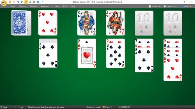 Learn how to play Canfield Two Suits with the latest SolSuite 2021 release! ? смотреть онлайн