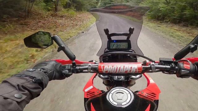 2021 Honda Crf 300L Rally ride after the storms got a little break in the rain смотреть онлайн