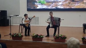 Русская народная песня "Во поле берёза стояла" на аккордеоне и балалайке