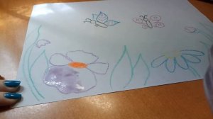 Рисование "Бабочки летают над лугом" (для детей 5-6 лет) МБДОУ № 317