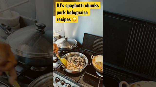 BJ’s spaghetti bolognaise recipe. #bolognaise #speghattiibolognaise