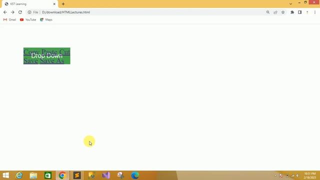 Dropdown Menu HTML CSS | Dropdown Menu HTML CSS JavaScript | Dropdown in HTML