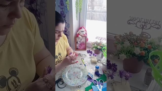 Цветочная композиция!Поделка в детский сад!