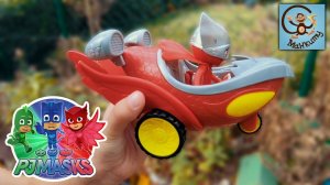 Манкиту открывает игрушки Герои в масках PJ Masks и их машинки / toys PJ Masks and cars heroes